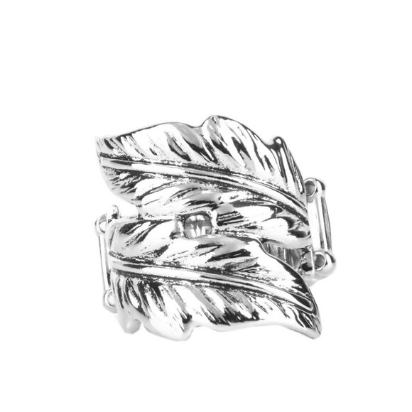 Paparazzi Jewelry Accessories - Inner FLIGHT - Silver Ring - Vintage - Picture 4 of 4